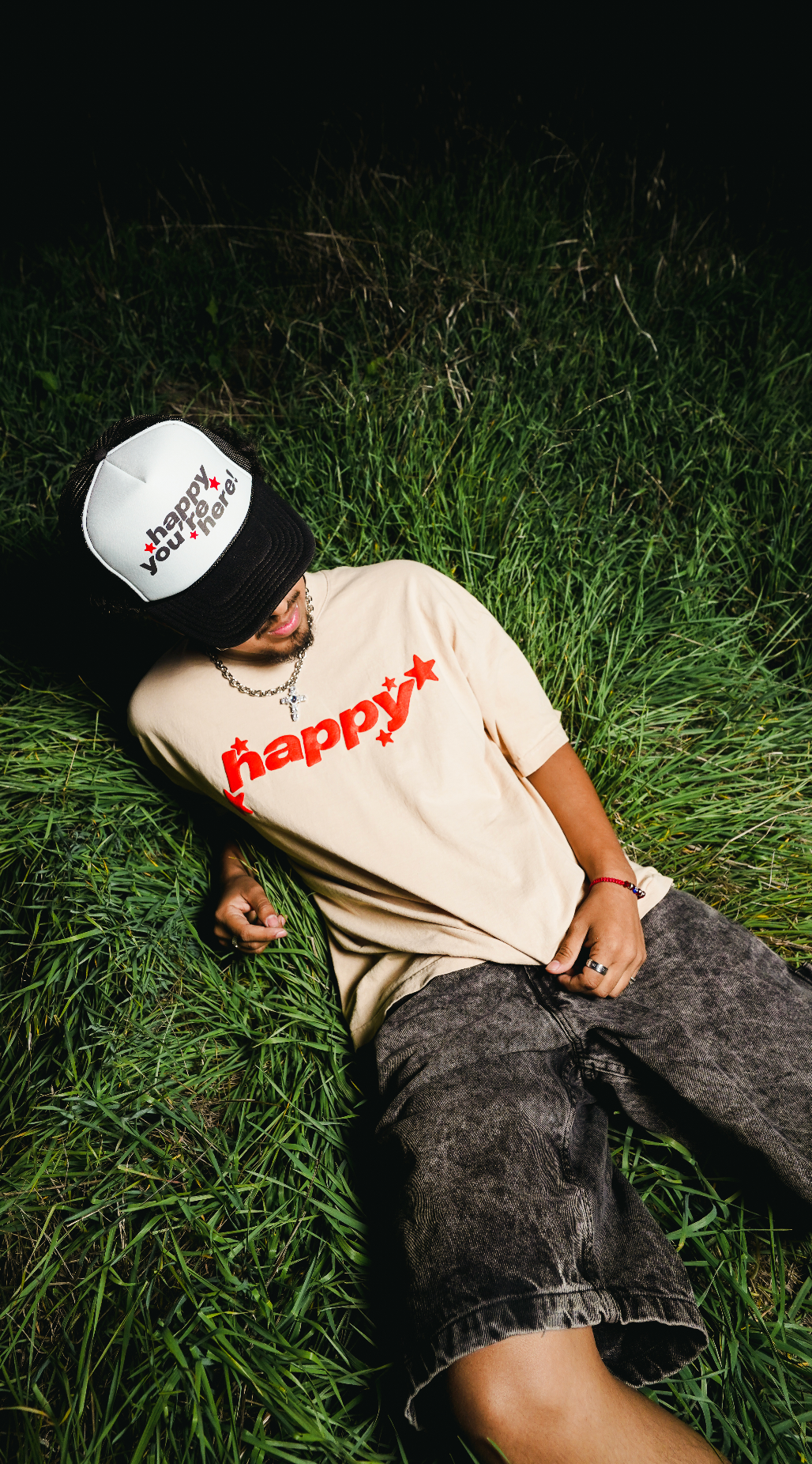 Happy Youre Here Trucker Hat