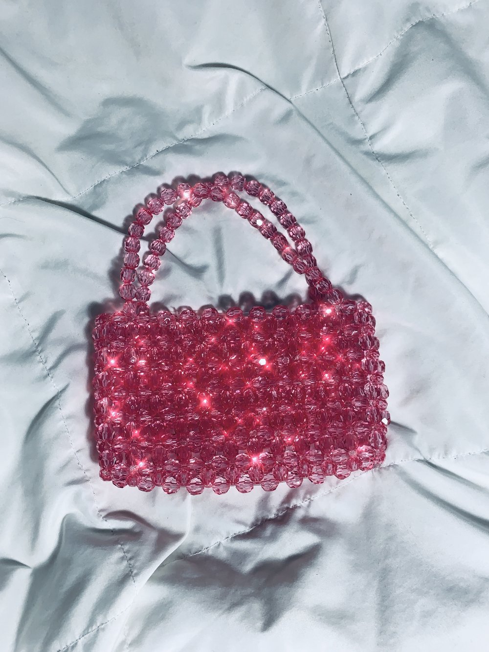 Mini Beaded Glass Hand Bag